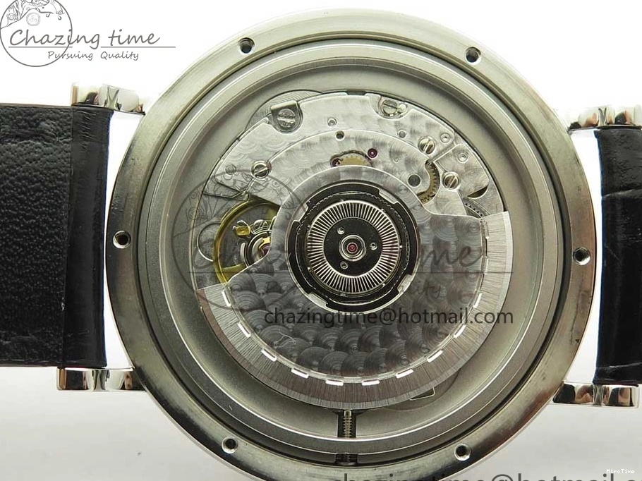 MIROTIME 0322 Affordable Portofino Automatic SS FKF 1:1 Best Edition Black Dial on Black Leather Strap A 7136